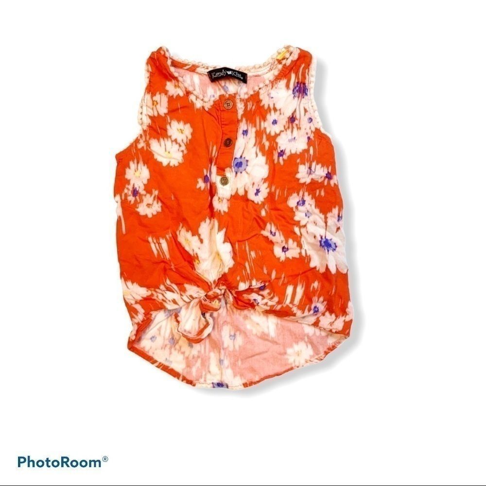 Kandy Kiss sunset red hawaiian front tie very cute